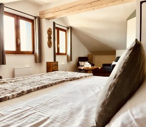 Comfort double room with lake view in Savines-le-Lac Comfort double room with lake view in Savines-le-Lac