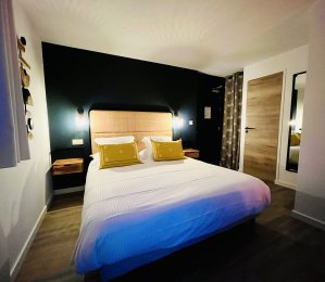 Chambre double avec Terrasse ou Balcon Vue Lac à Savines-le-Lac Chambre double avec Terrasse ou Balcon Vue Lac à Savines-le-Lac